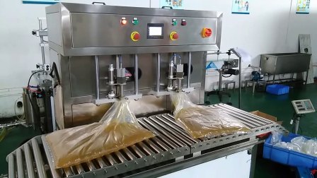 软包装盒中袋灌装机