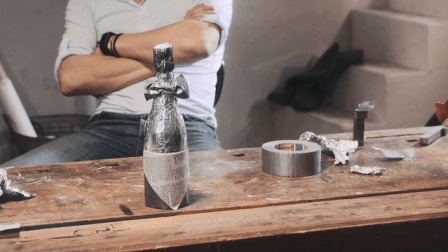 带瓶红酒去聚会! 快速自制精美礼物包装系列-2 酒瓶包装