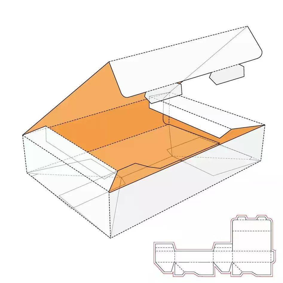 包装设计盒子展开图_包装盒子的展开结构图_盒子包装外国设计